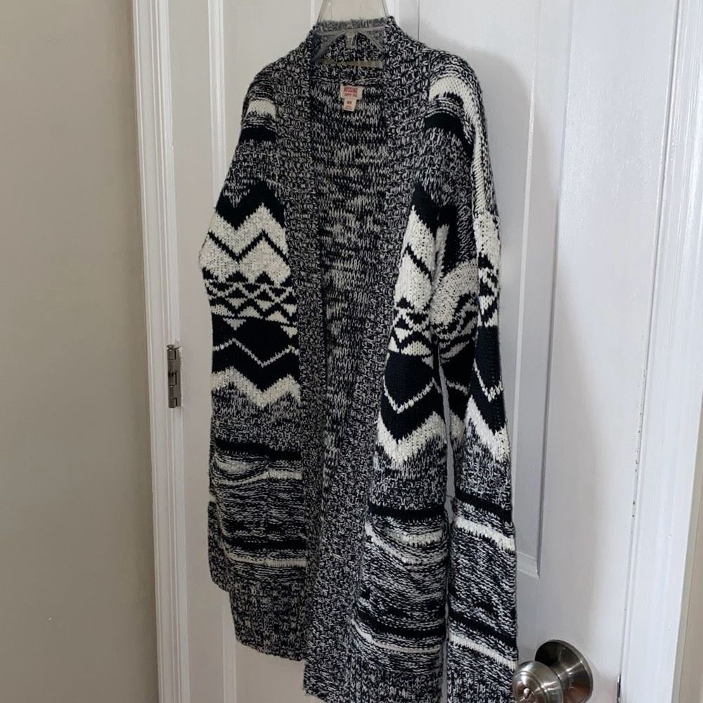 Mossimo open cardigan with tribal pattern size M - Picture 4 of 12